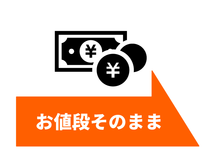 お値段そのまま